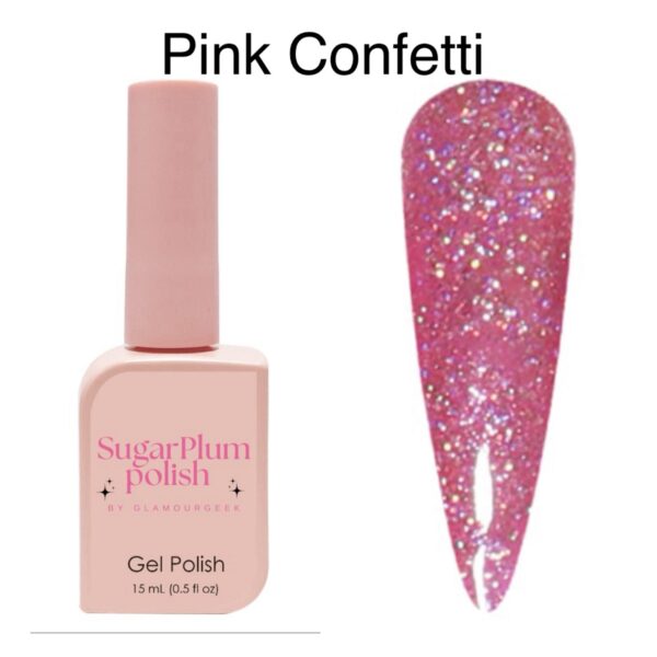 SugarPlum Polish - Pink Confetti